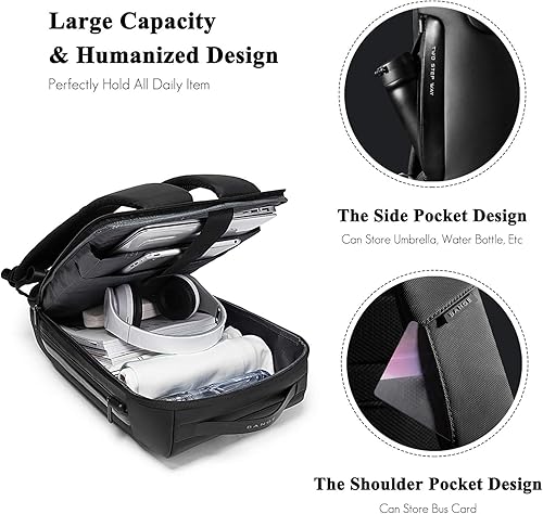 Miniatura 6 de FANDARE Mochila para laptop Mochila antirrobo de negocios Mochila grande de viaje, Gris