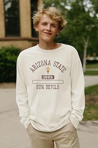 Miniatura 2 de Blue 84 Camiseta de manga larga con licencia oficial de la NCAA, teñido de marfil