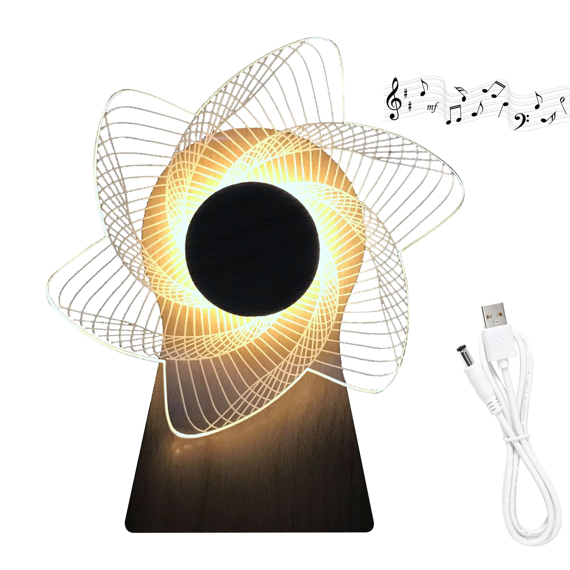 Amazon.co.jp : SKIVTGLAMP 回転ランプシェード 木製壁掛け LED間接