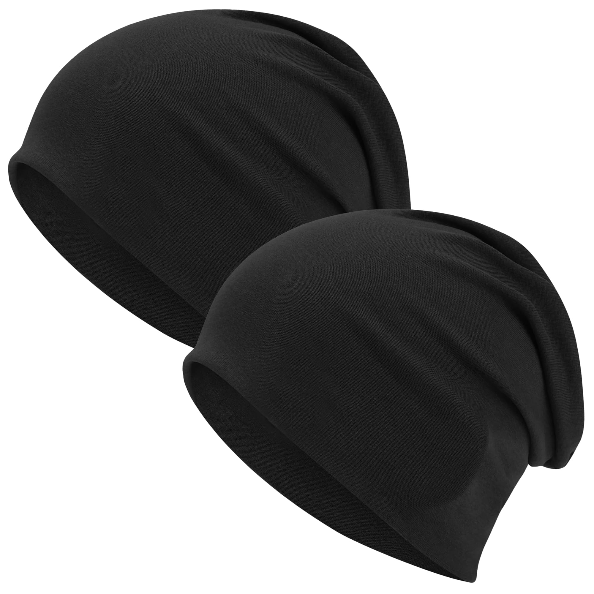 ROYBENS 100% Cotton T-Shirt Beanie for Women Men Slouchy Beanies Soft Hipster Daily Hat Lightweight Skull Cap — view 9