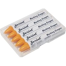 Universal Marking Crayons, 5Pcs 100mm Wax Marker for Wood Metal Carton Ceramics Concrete Glass Plastic Tyre Yellow