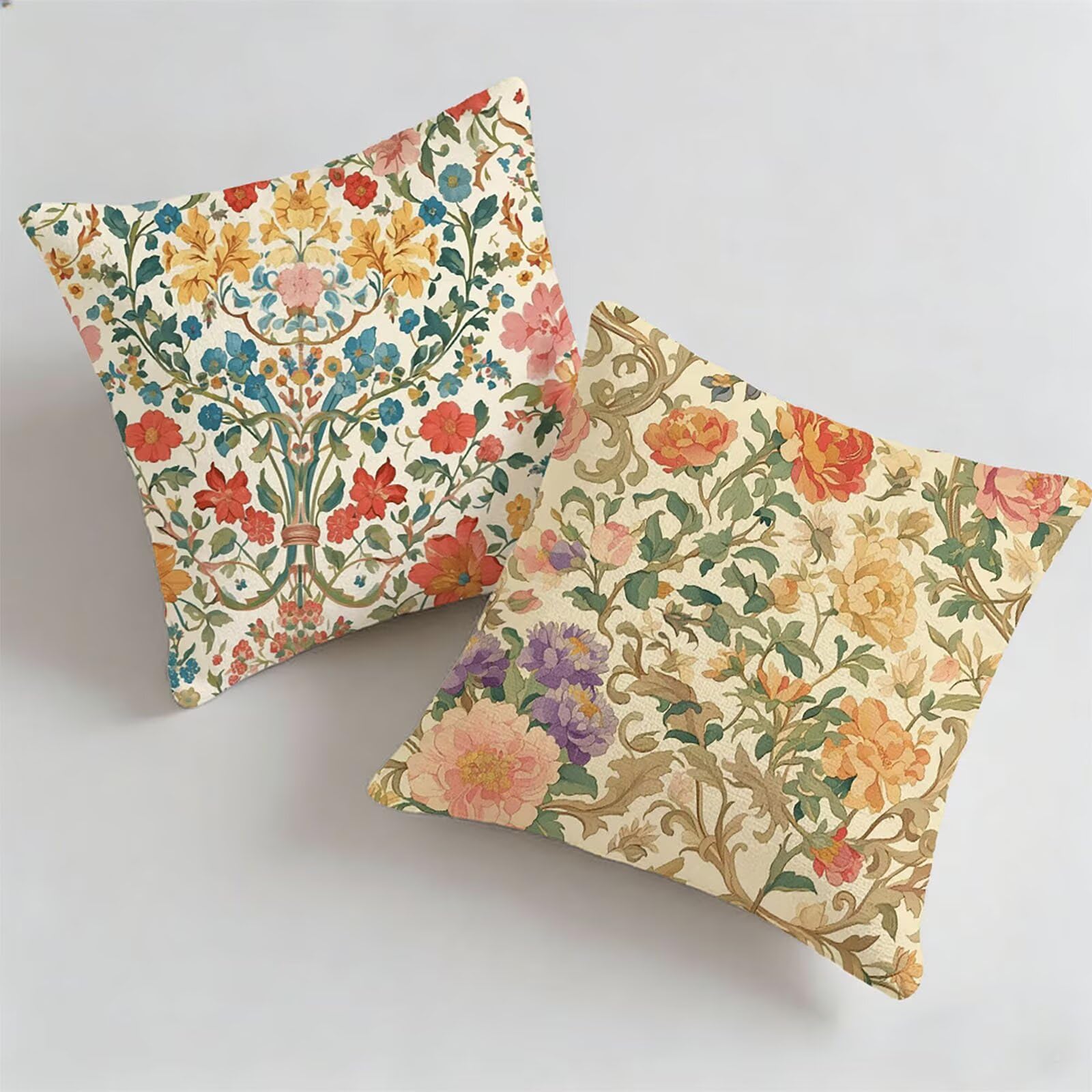 Housse de coussin exterieur impermeable 45x45cm contre la pluie lot de 2 P-3305