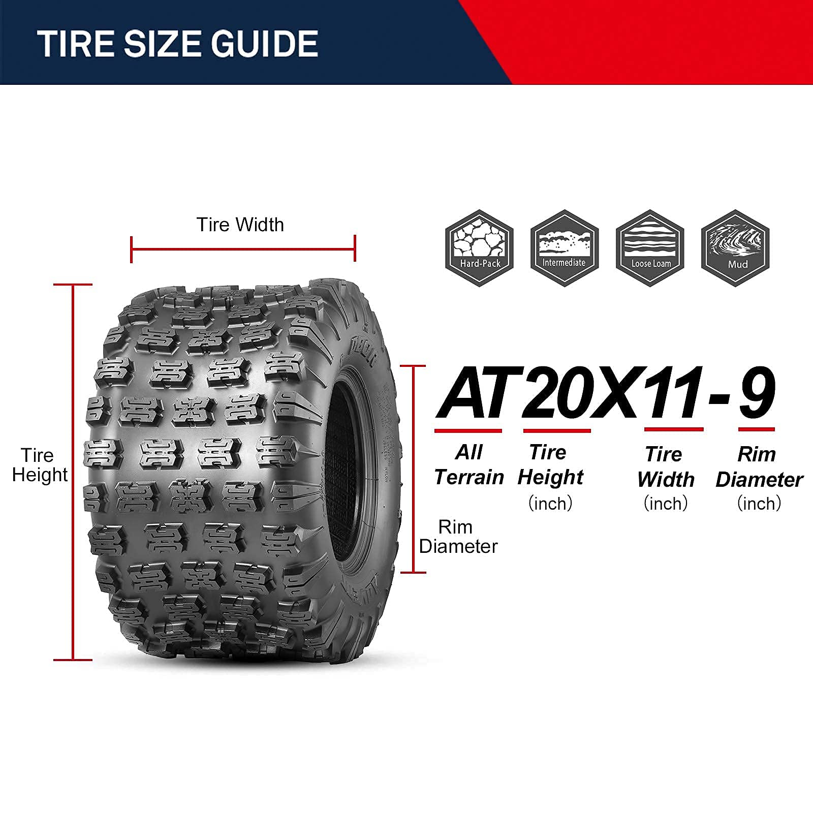 OBOR Advent ATV Tires Set 4 21x7-10 20x11-9 Front Rear 6PR All Terrain GNCC Race OBOR Advent ATV Tires Set 4 21x7-10 20x11-9 Front Rear 6PR All Terrain GNCC Race