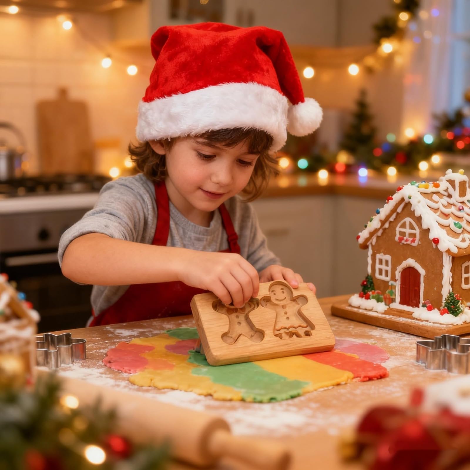 5 moldes para galletas, molde de galletas en forma de árbol de Navidad, para cocina, manualidades y tartas, galletas, adecuado para Navidad, Acción de Gracias, Halloween y Pascua