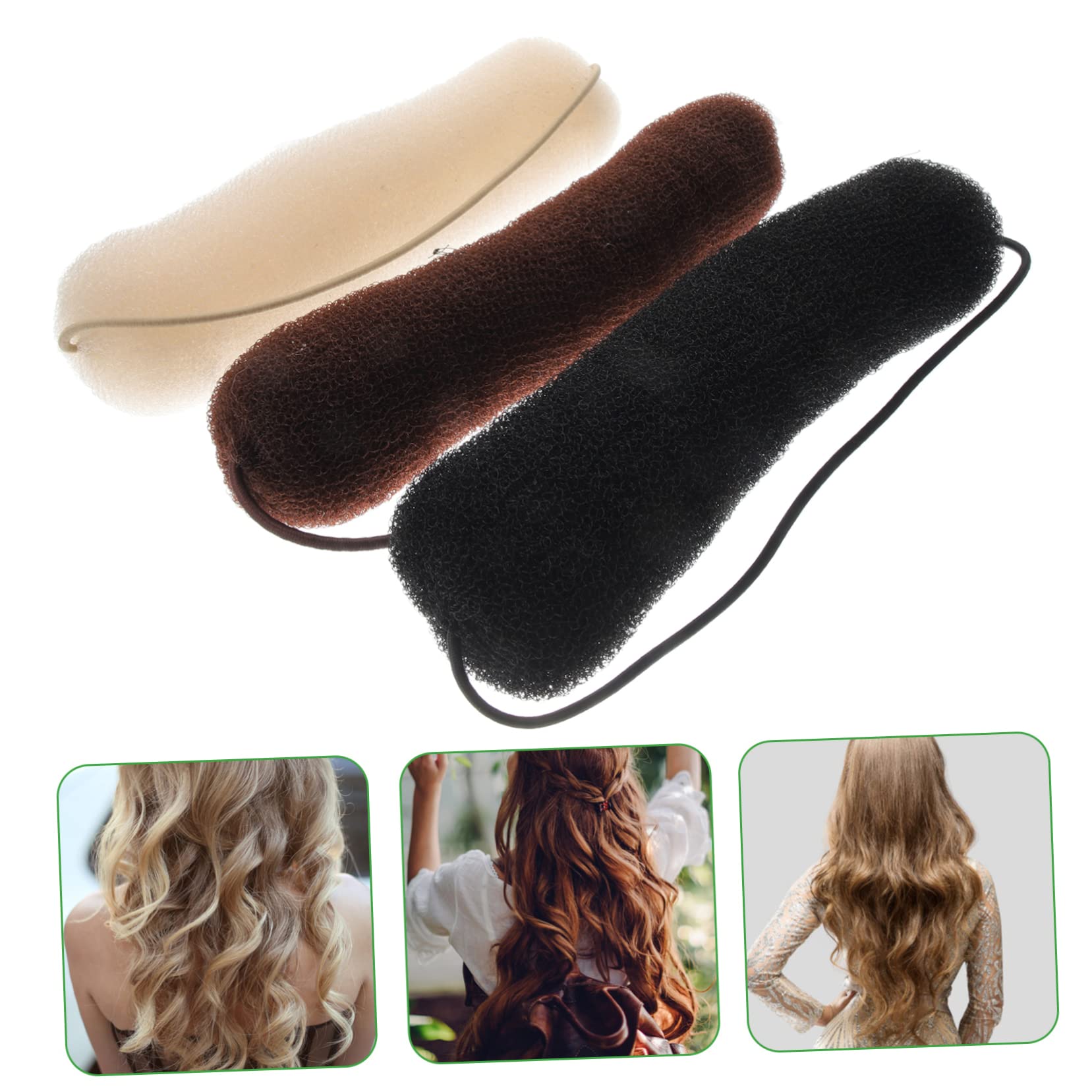 Housoutil 5 Sets Dutt-donuts Für Haare Jungen Und Mädchen Haar-tools Haar-accessoires Für Frauen Donut-haar-dutt-maker Dutt-maker Für Dickes Haar 3 Stück * 5
