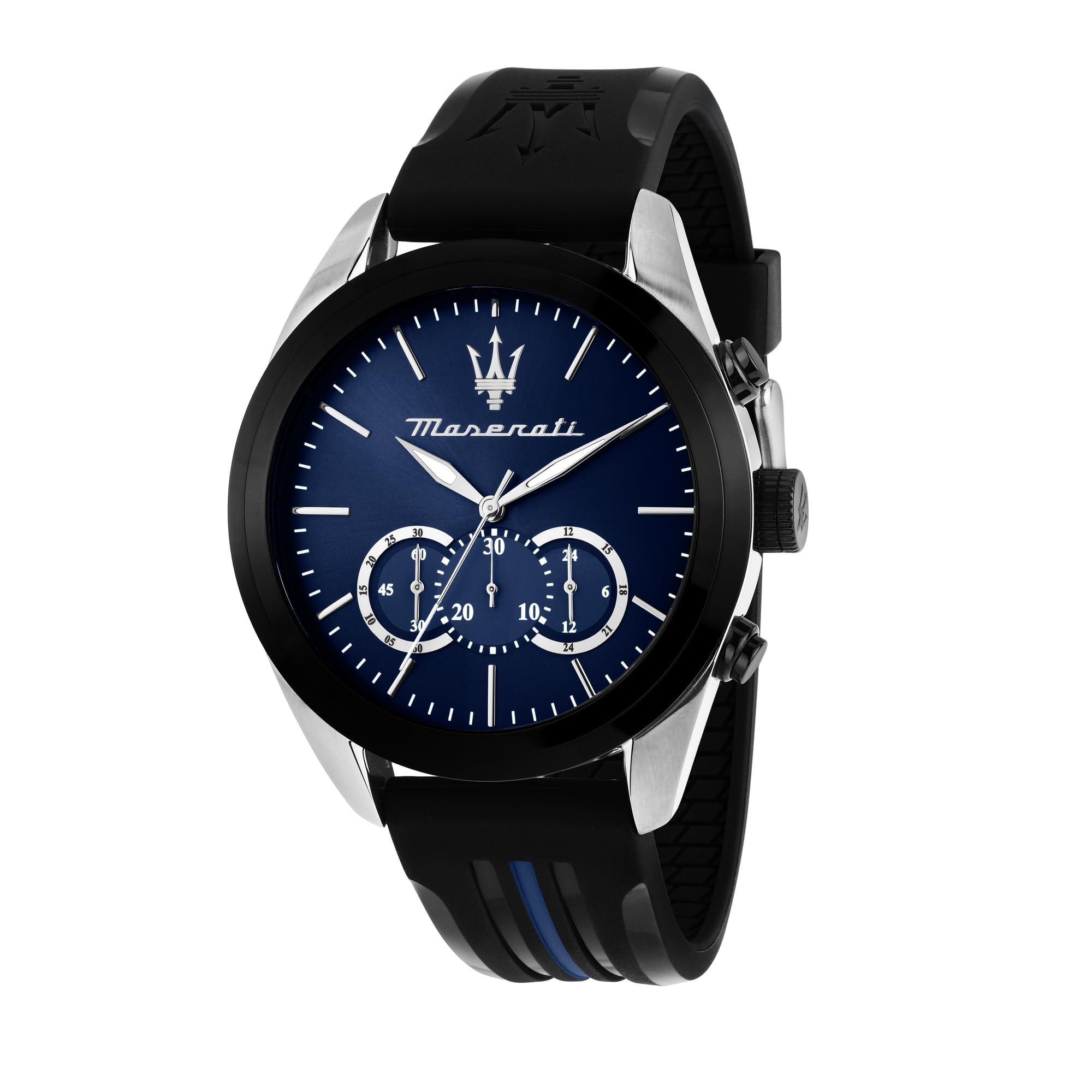maserati Sport Men's Luxury Watch, Stainless Steel Case, Quartz Movement, Rubber Strap, 100M Water Resistant Timepiece, Blue Dial, 2 Years Warranty - R8871612044-picture-45