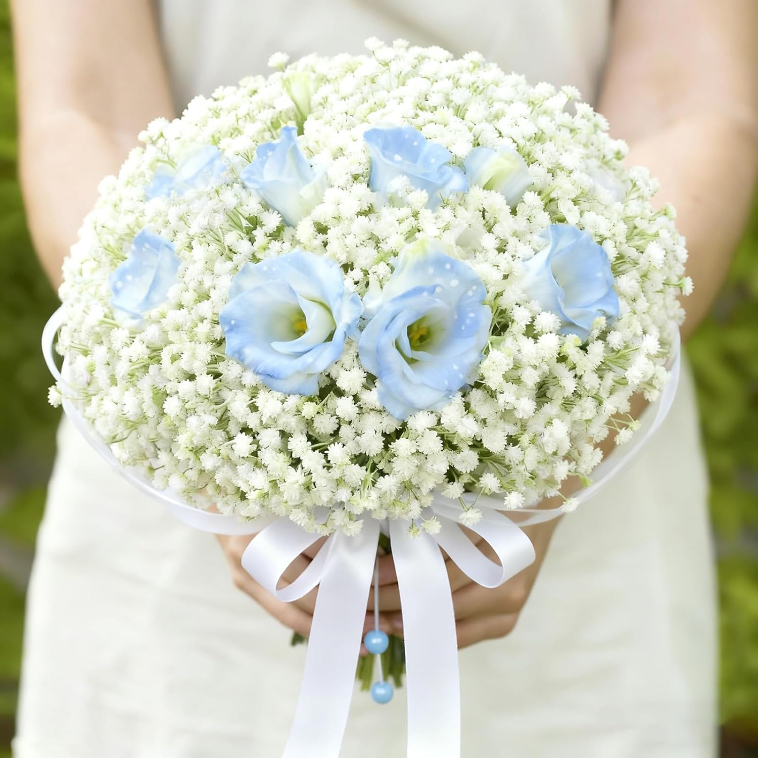 120 PCS Babys Breath Artificial Flowers Bulk White Realistic Gypsophila Fake Babies Breath Flowers Faux Flowers for Wedding Party Home Decoration