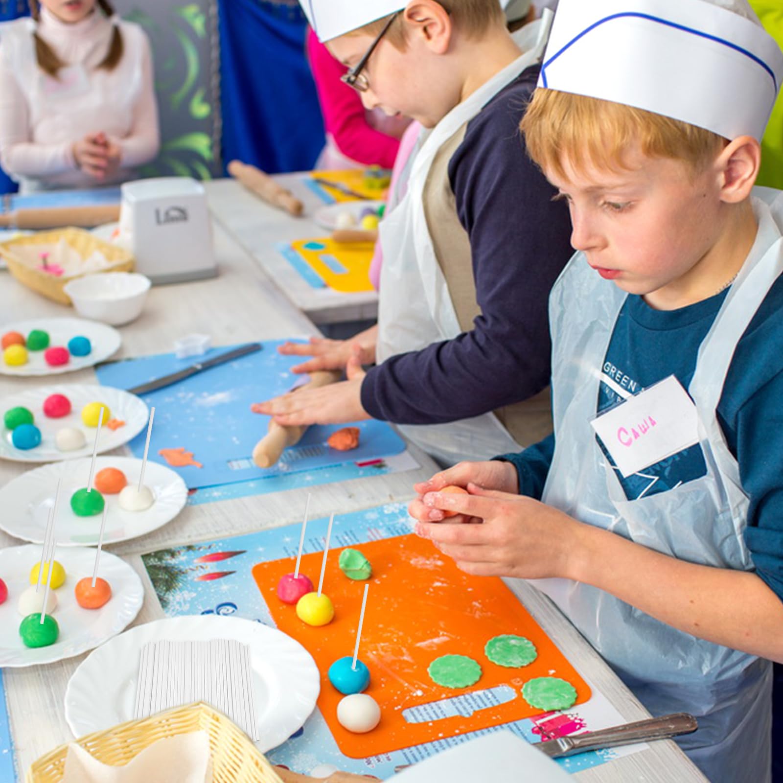 Baton Sucette Pop Cake 200 Pièces 10 cm 15 cm Bâtonnets en Papier Alimentaire pour Gâteaux Desserts