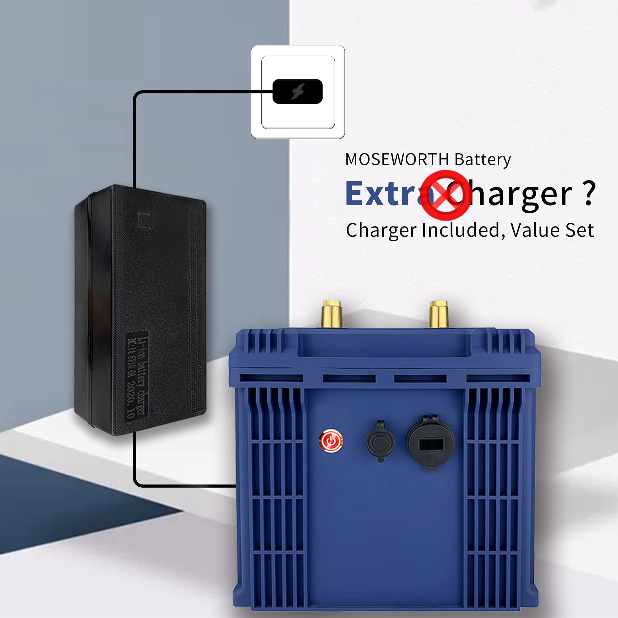 24V Lithium Battery 60Ah Lifepo4 Trolling Motor RV Battery Replacement