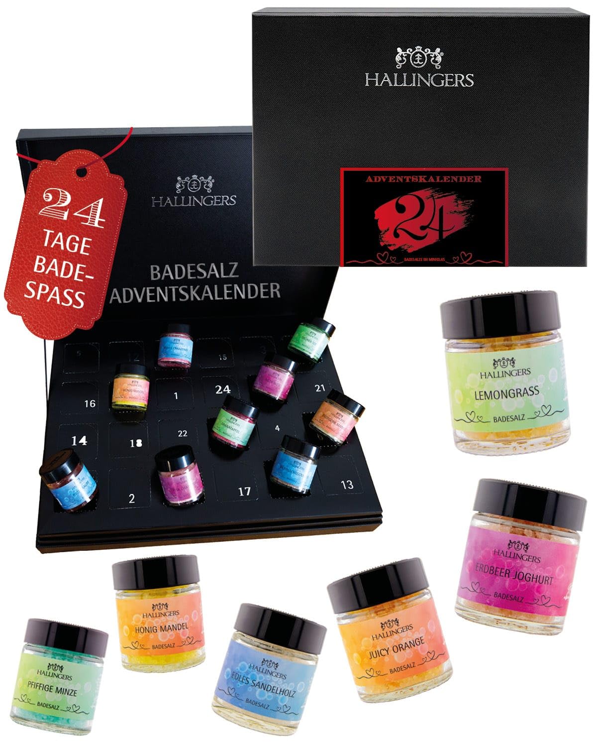 Hallingers Badesalz Deluxe Adventskalender