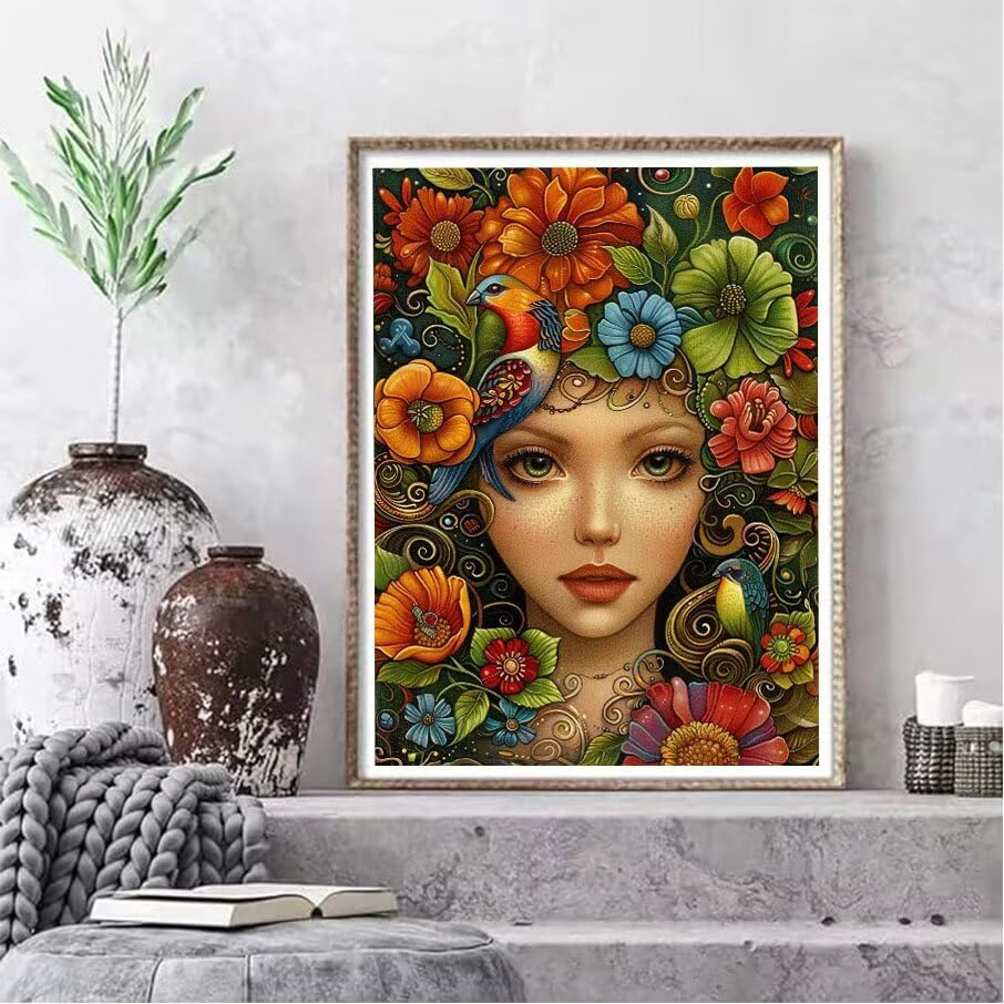 Broderie Diamant Kit Complet Fleurs | Point de Croix Cristal - 2