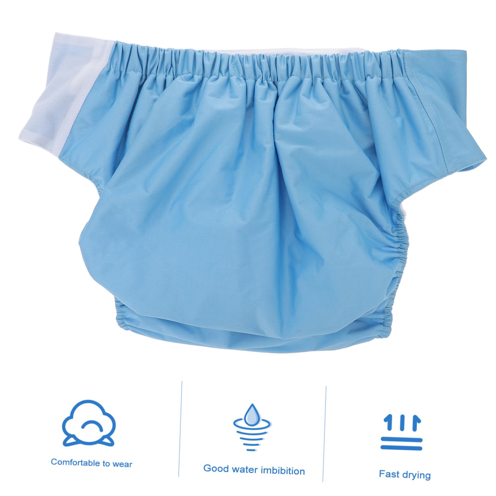 KOMBIUDA Pañales para Incontinencia Adultos Reutilizables de Poliéster Respaldo Antideslizante, Lavables y Cómodos para Uso Nocturno en Pacientes Bariátricos y Mayores, Paquete de 2