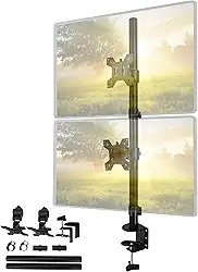 Suporte Monitor, Braço Articulado, Suporte Monitor Vertical para 2 Monitores de 27',