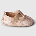 toothless Floral Print Baby Shoes Adorable Soft Sole First Walkers for Infants | Skin Friendly & Comfortable Booties | Lightweight Anti-Slip First Walking Shoes for Summer | 9-12 Months Golden gallery image