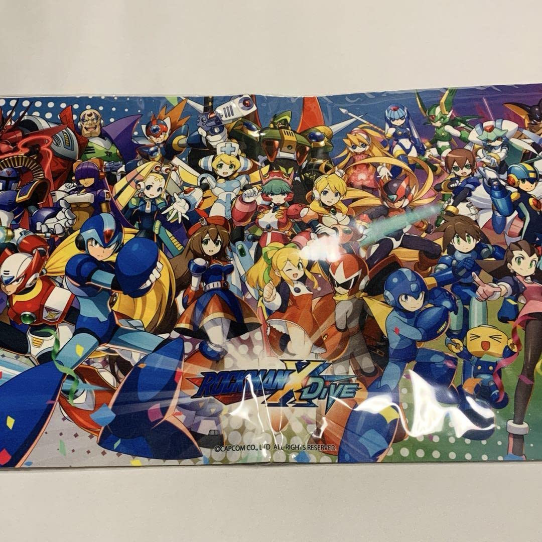 Amazon.co.jp: ロックマンX DiVE くじ C賞 ラバープレイマットスリム