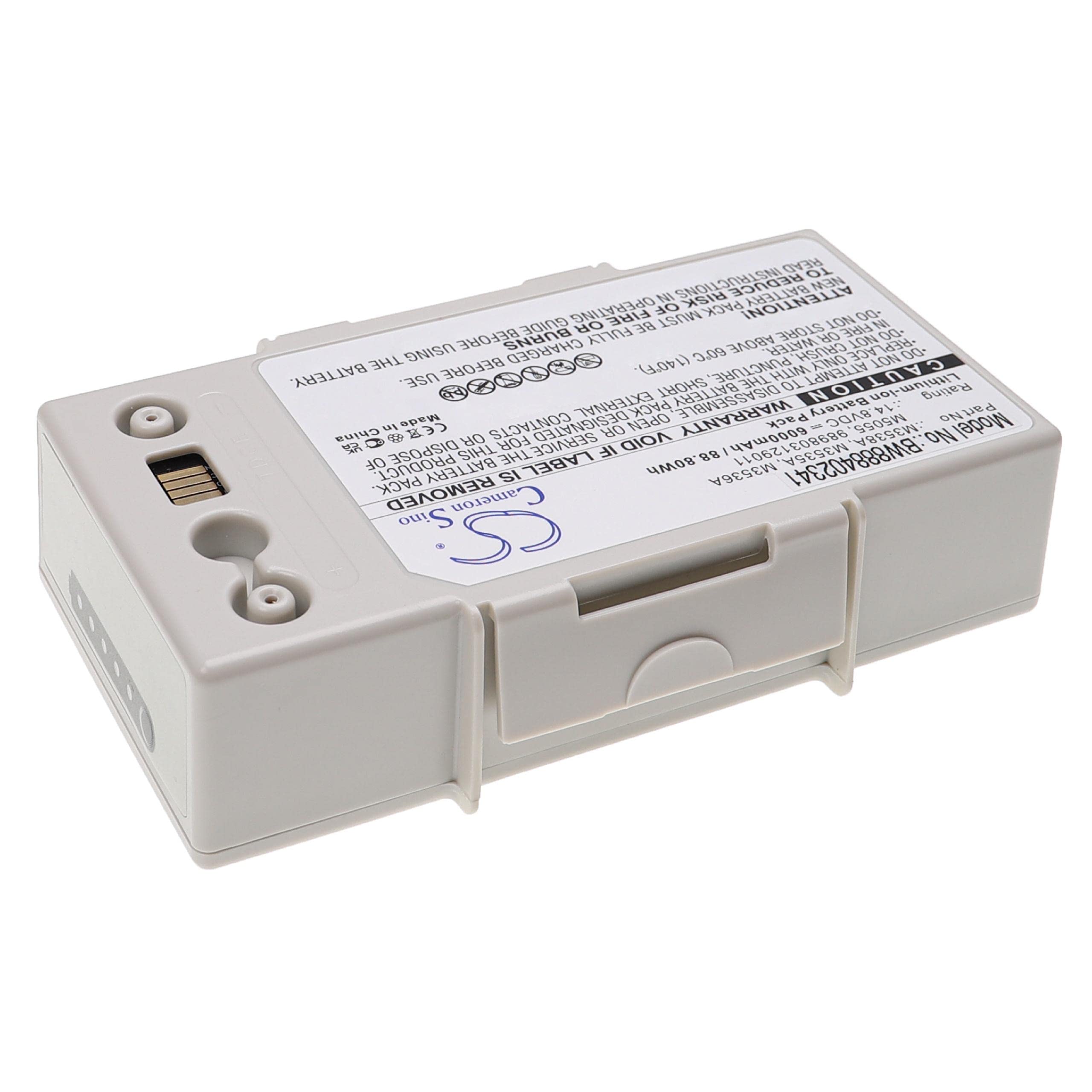 vhbw batteria sostituisce Philips M3538A, M3536A, M3535A, 989803129011, M5055 per strumentazione medica (6000mAh, 14,8V, Li-Ion)