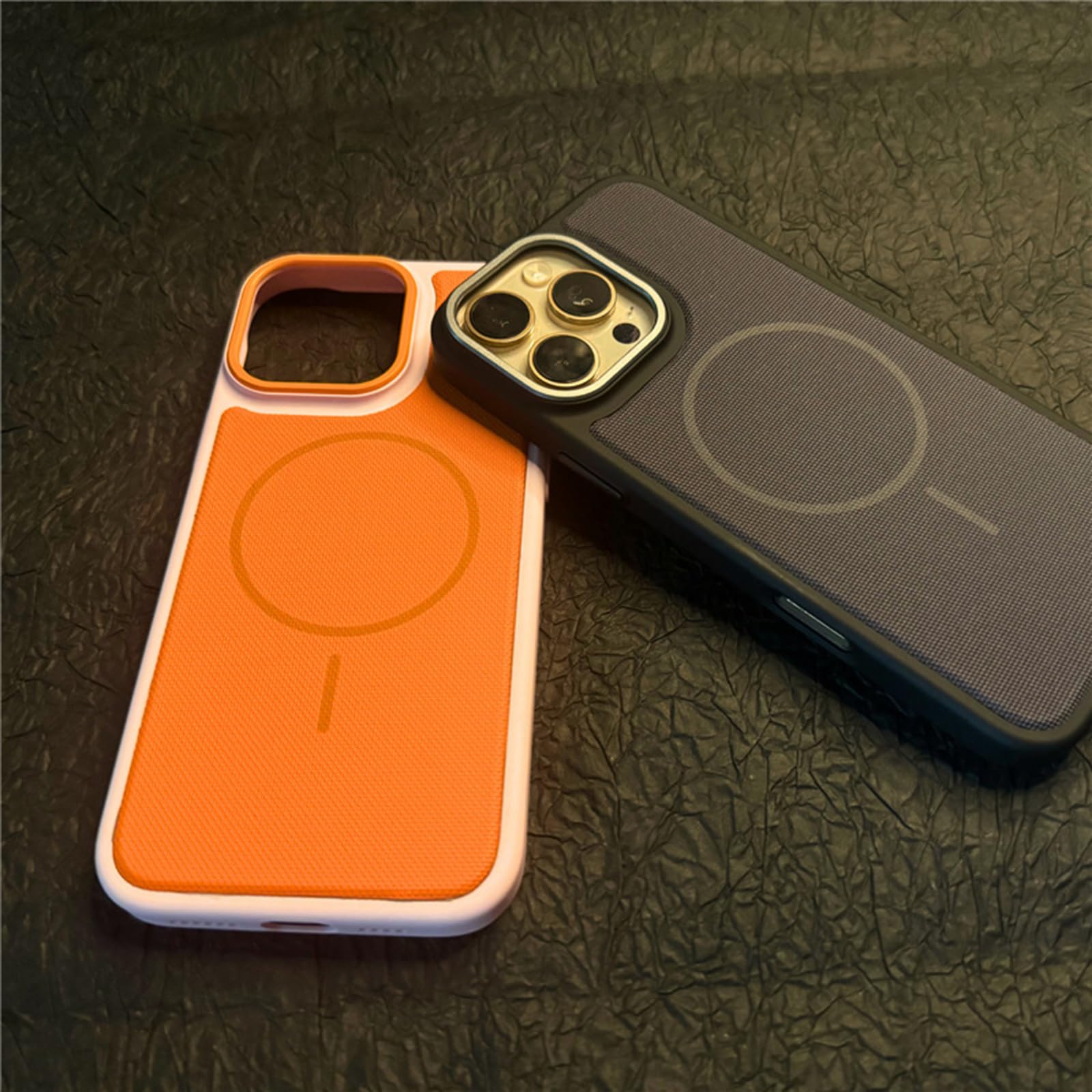 Magnetisch Hülle für iPhone 17 Pro Max/17 Pro/17 Air/17, Gefrostet rutschfeste Schutzhülle Unterstützt Drahtlose Aufladung Handyhülle,Schwarz,17 Pro