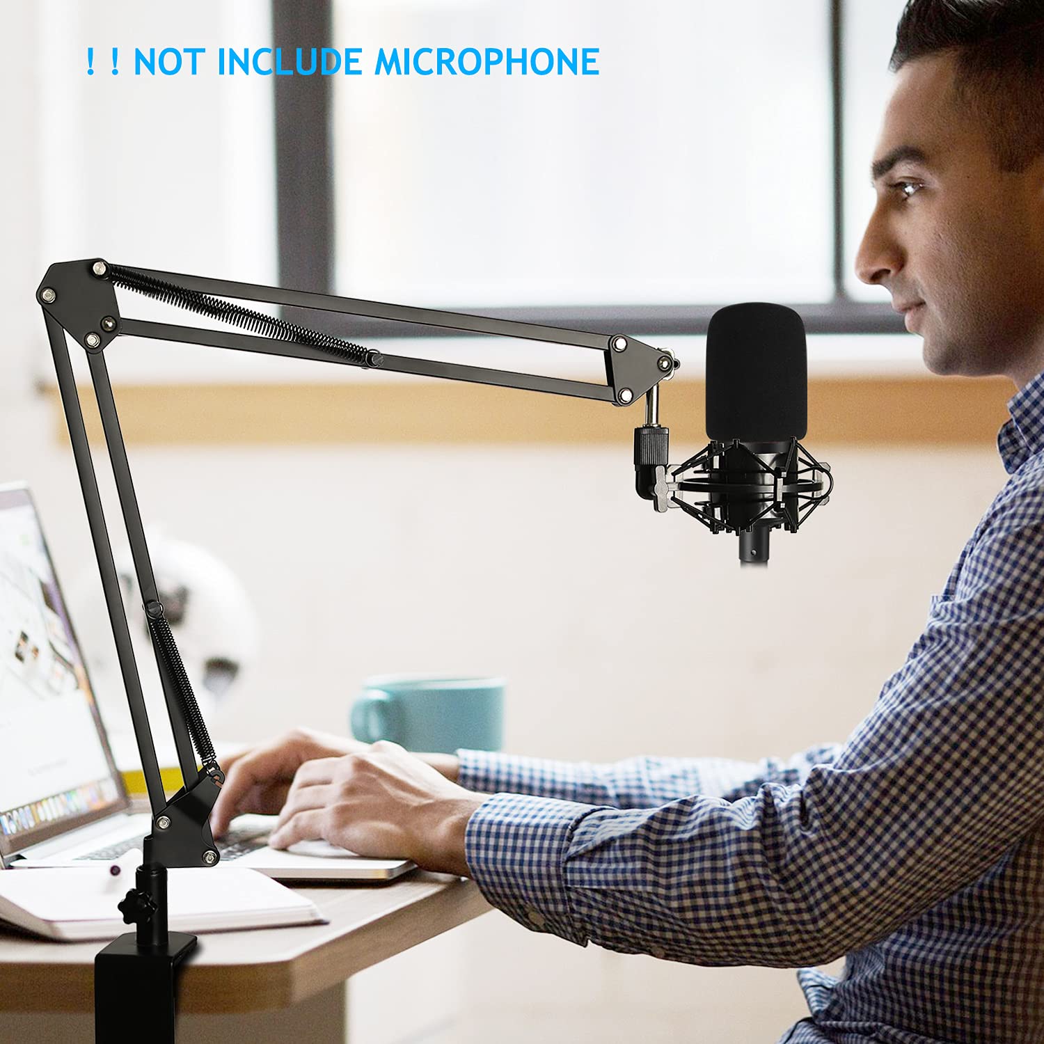 Amazon | AT2020 マイクスタンド ショックマウントとポップ