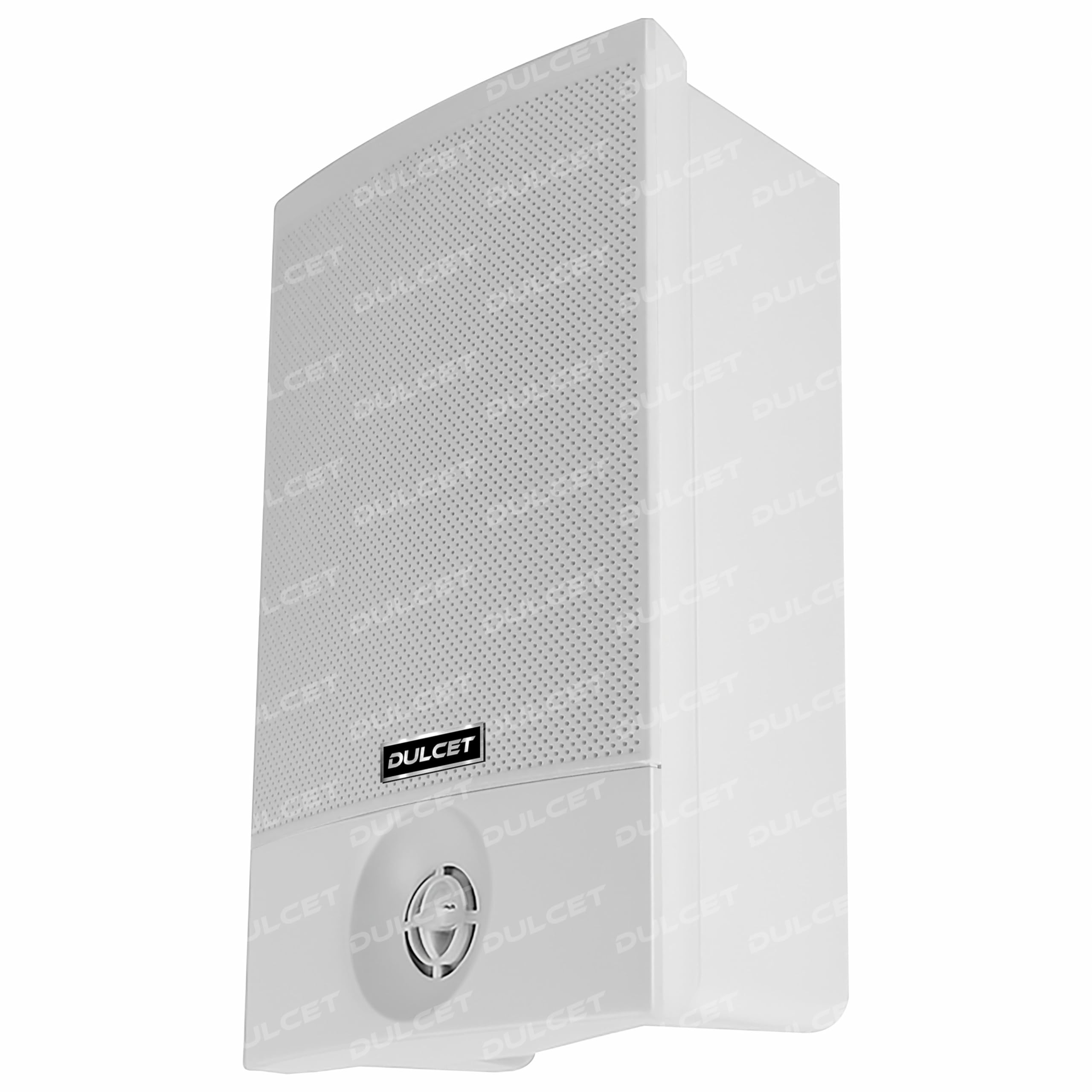 DULCET DC-WS20X 20W 2-Way White Outdoor Water & Dust Resistant Wired Wall Mount Speaker with Inbuilt Tweeter & Dual Input Support for 8 Ohm & 100V Line Ideal for Homes, Cafés, Retail & Commercial use