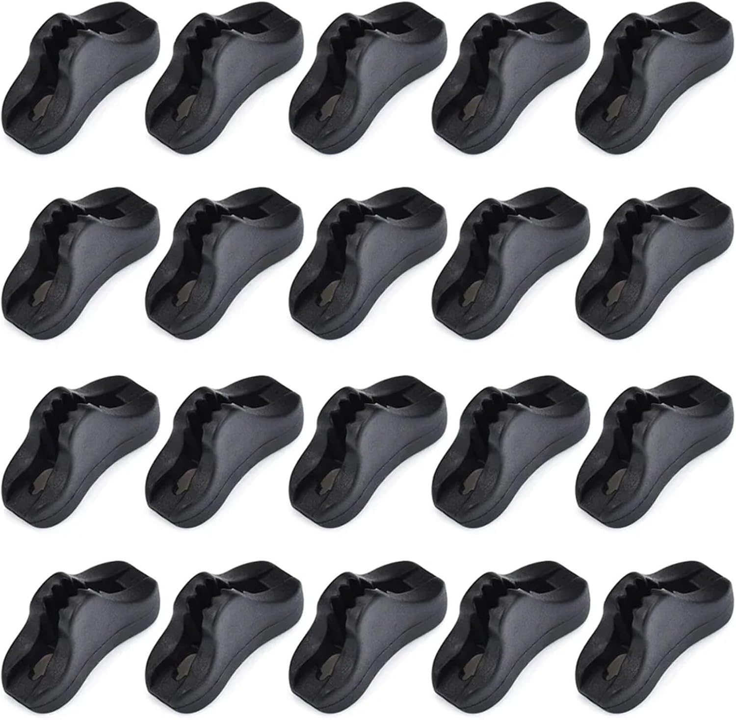Guyline Tensioner 150pcs Outdoor Camping Tent Rope Fastener Adjuster Non-Slip Hiking Buckle for Camping Hiking Backpacking Tent