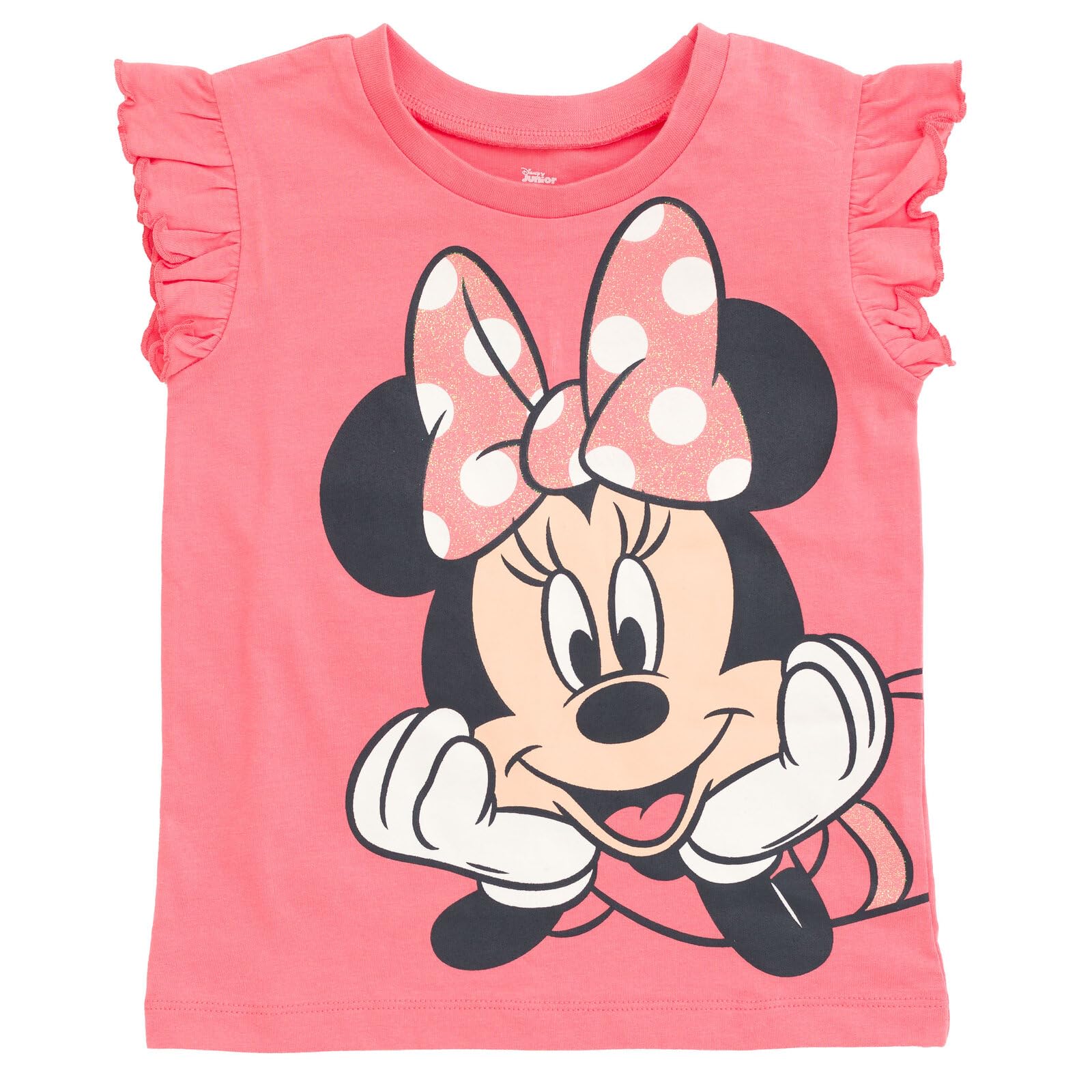 Disney Minnie Mouse - Juego de camiseta y pantalones cortos de sarga para niñas