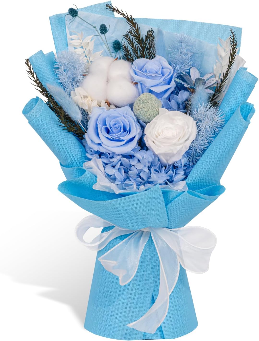 Rosaura Preserved Flowers Bouquets, flowers for Delivery Prime, Forever Roses Bouquets Valentine's Day, Mother's Day, Christmas, Birthday Gifts (Pink)