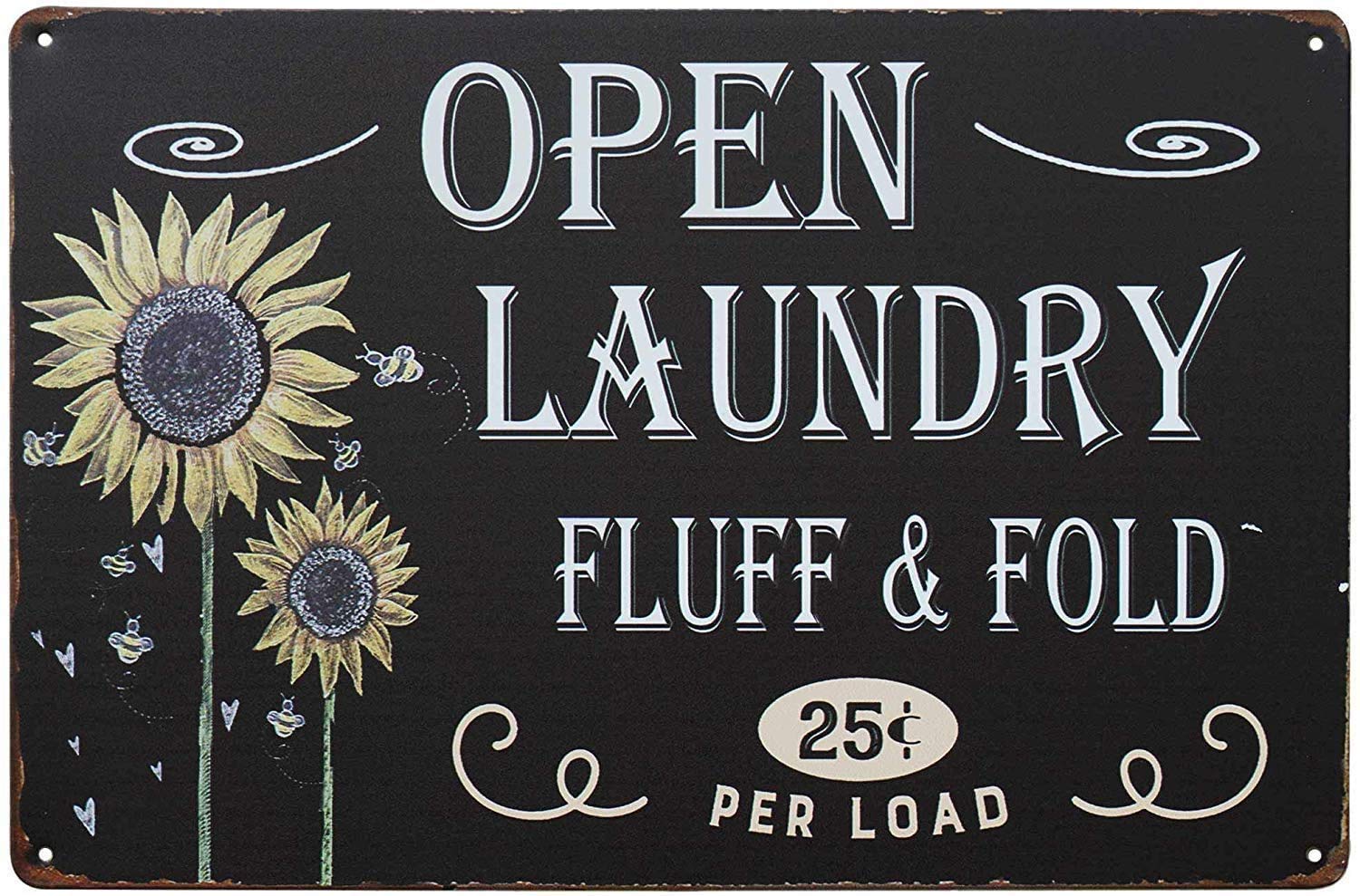 Huand Open Tin Signs Vintage Wall Decor Retro Coffee Restaurant Bar Pubs Sign 12X8Inch-1