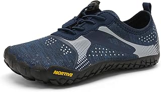 NORTIV 8 Boys Girls Barefoot Lightweight Athletic Water Shoes Dark Blue Size 1 Little Kid Aqua-k1