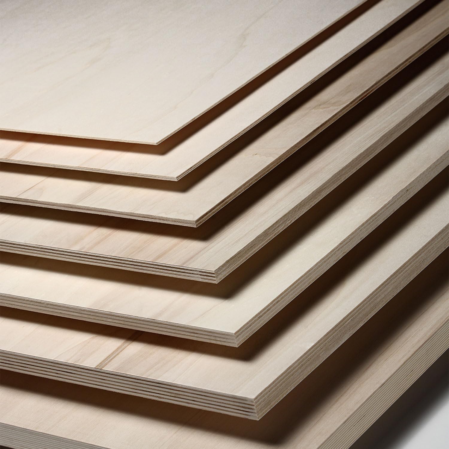 Compensato Pannelli Legno Pioppo Fogli di Legno per Decorazione, Modellare, Pannelli Taglio Laser, Pirografia, Pareti (10 pezzi di 600X300X4 MM)