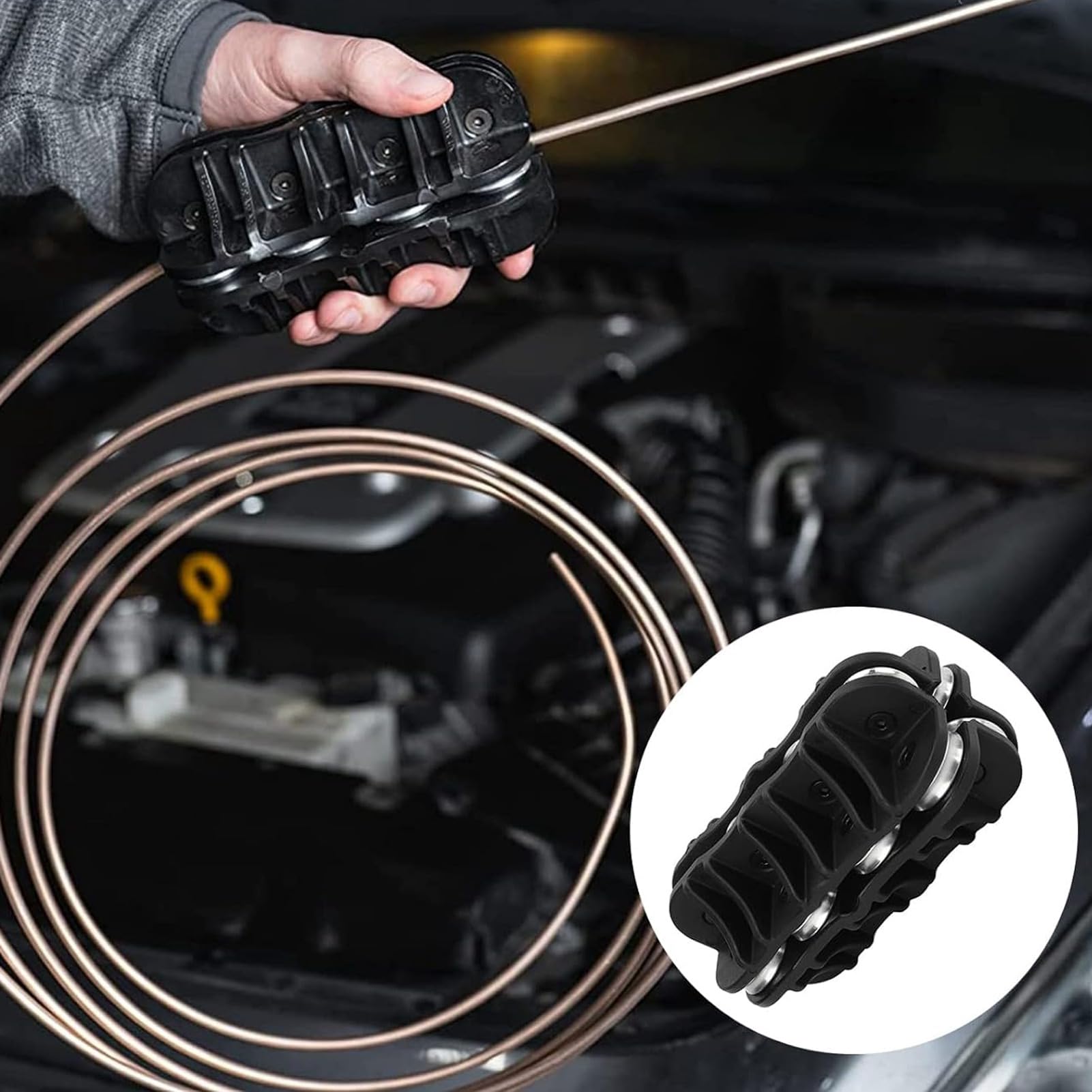 Dzqad Raddrizzatore Per Tubi In Rame, Raddrizzatore Per Tubi Portatile,Strumenti Di Raddrizzamento Per Tubi Raddrizzatore Per Tubi 3/8 Per Risparmiare - 3