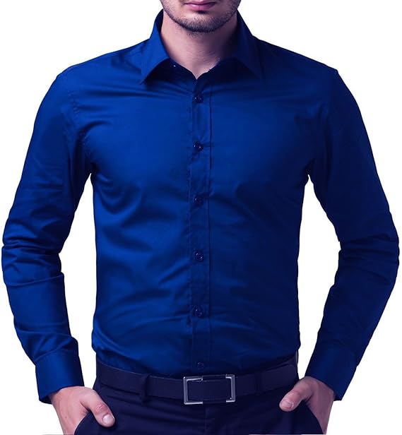 Electric blue mens shirt Clearance