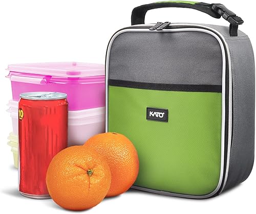 Miniatura 56 de Lonchera pequeña con aislamiento para hombres y mujeres, a prueba de salpicaduras, portátil, reutilizable, lonchera térmica, bolsa refrigerante