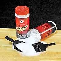 Vista 4 de Shuffleboard - Juego de polvo de tejo de cera de arena de alta velocidad media/media, juego de arena de tejo con mini cepillo