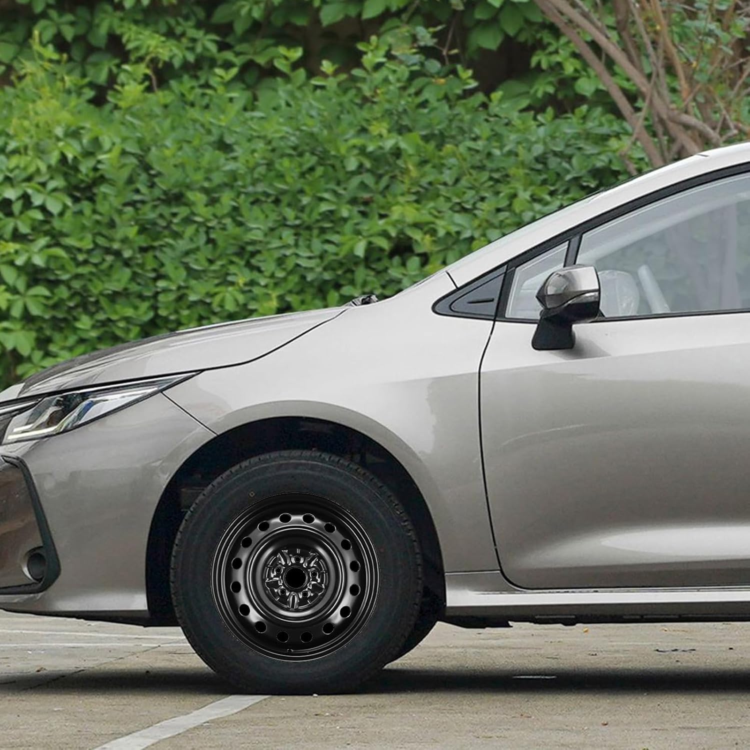 New 16 inch rim for 2009-2019 Toyota Corolla Matrix Factory Steel wheel Painted Black Rim - OE Direct Replacement 16x6.5" set of 1