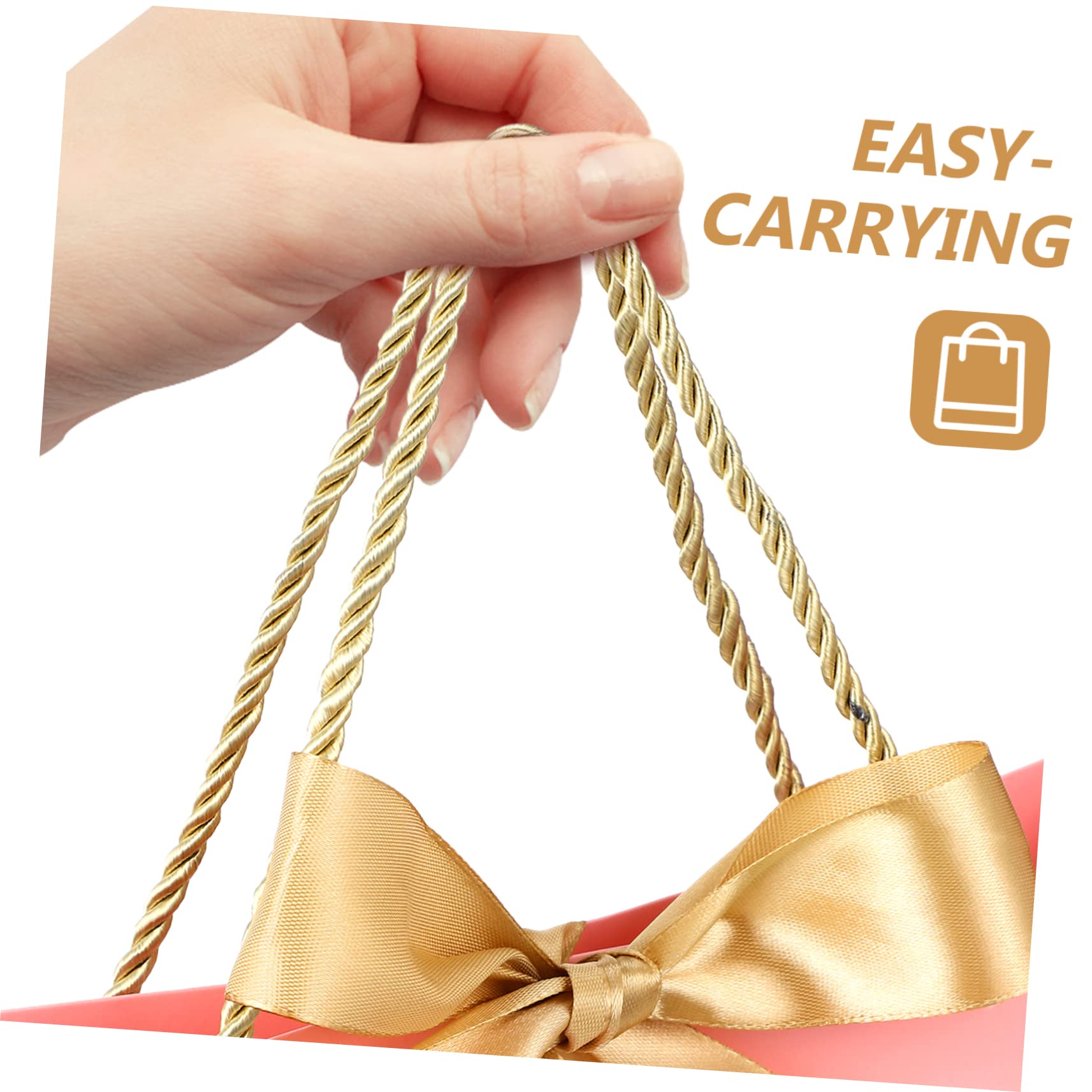 KOMBIUDA 10stücke Teiliges Geschenktüten Mit Bändern Für Hochzeiten Und Feiern Weiße Und Rosa Papiertüten Mit Stabilen Griffen Für Und Feste