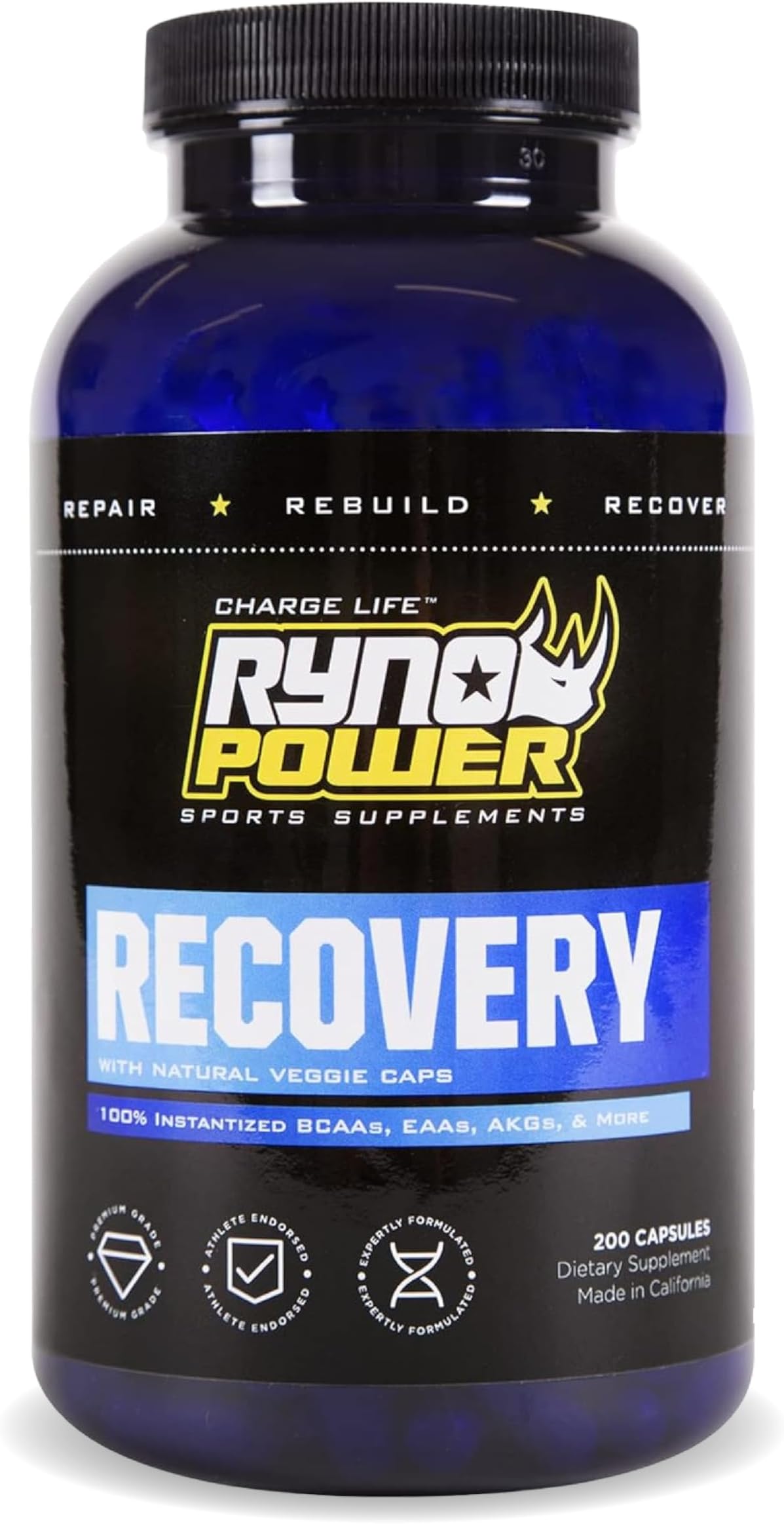 Recovery Post-Workout Supplement Capsules (33 Servings)