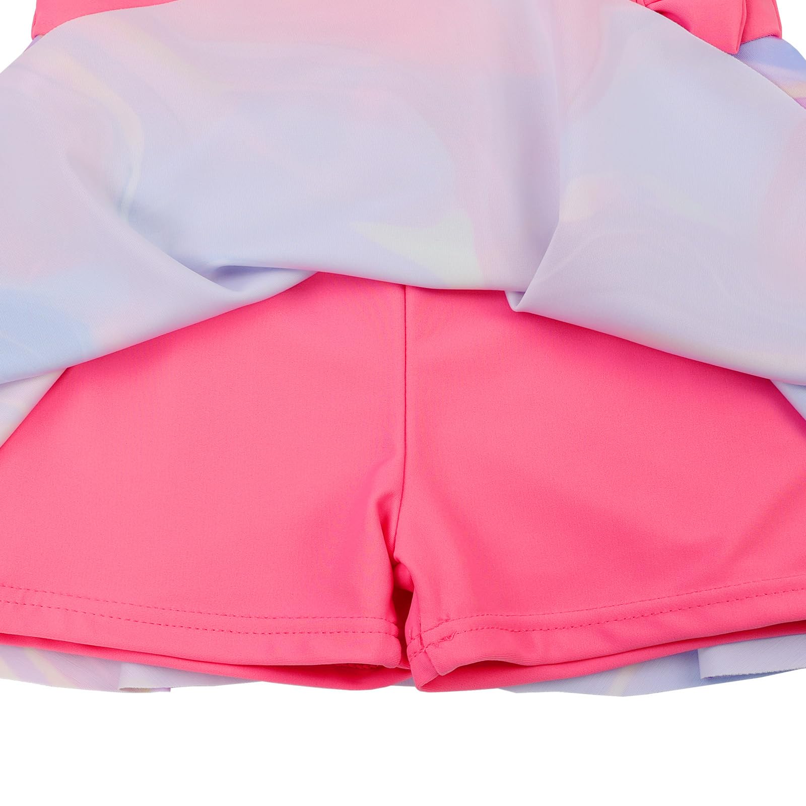 Costume da Bagno Ragazza, neonata di Un Pezzo del Costume di Nuoto a Increspatura Strisce