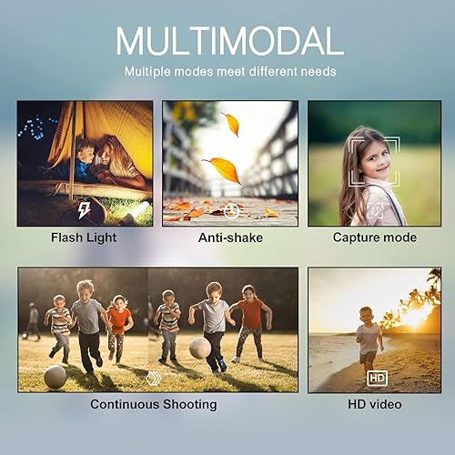Miniatura 7 de Cámara digital 4k de 48 MP, cámaras para fotografía con tarjeta de 32 GB, cámara de vlogging con pantalla TFT de 2.7 pulgadas, zoom 8X compacto