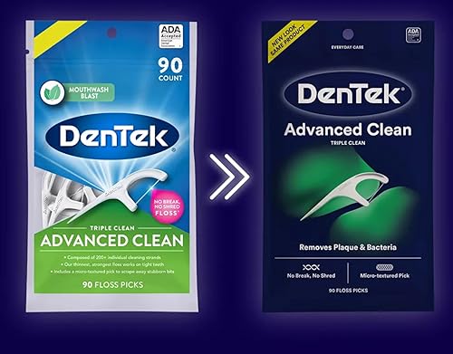 Miniatura 5 de DenTek Triple Clean Advanced Clean - Púas de hilo dental (90 unidades, 5 unidades)