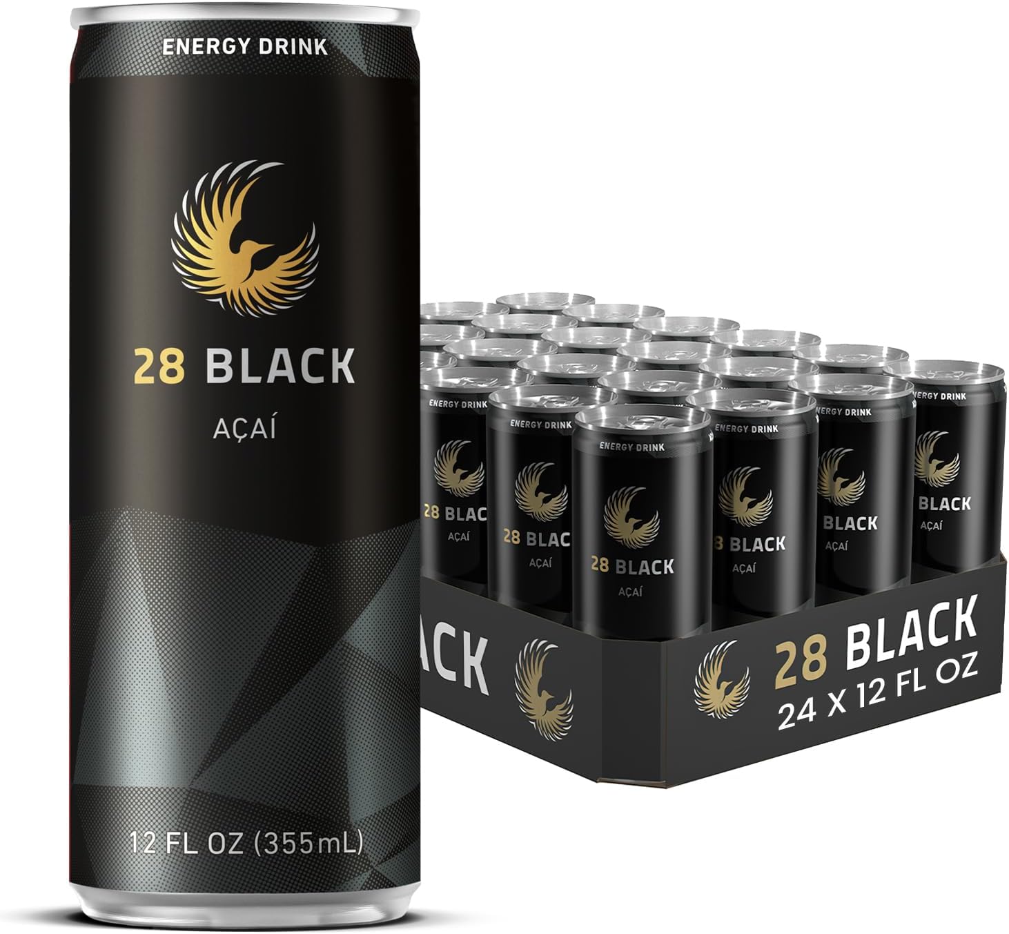 28 BLACK Acai, 12 Fl Oz, 24 Cans