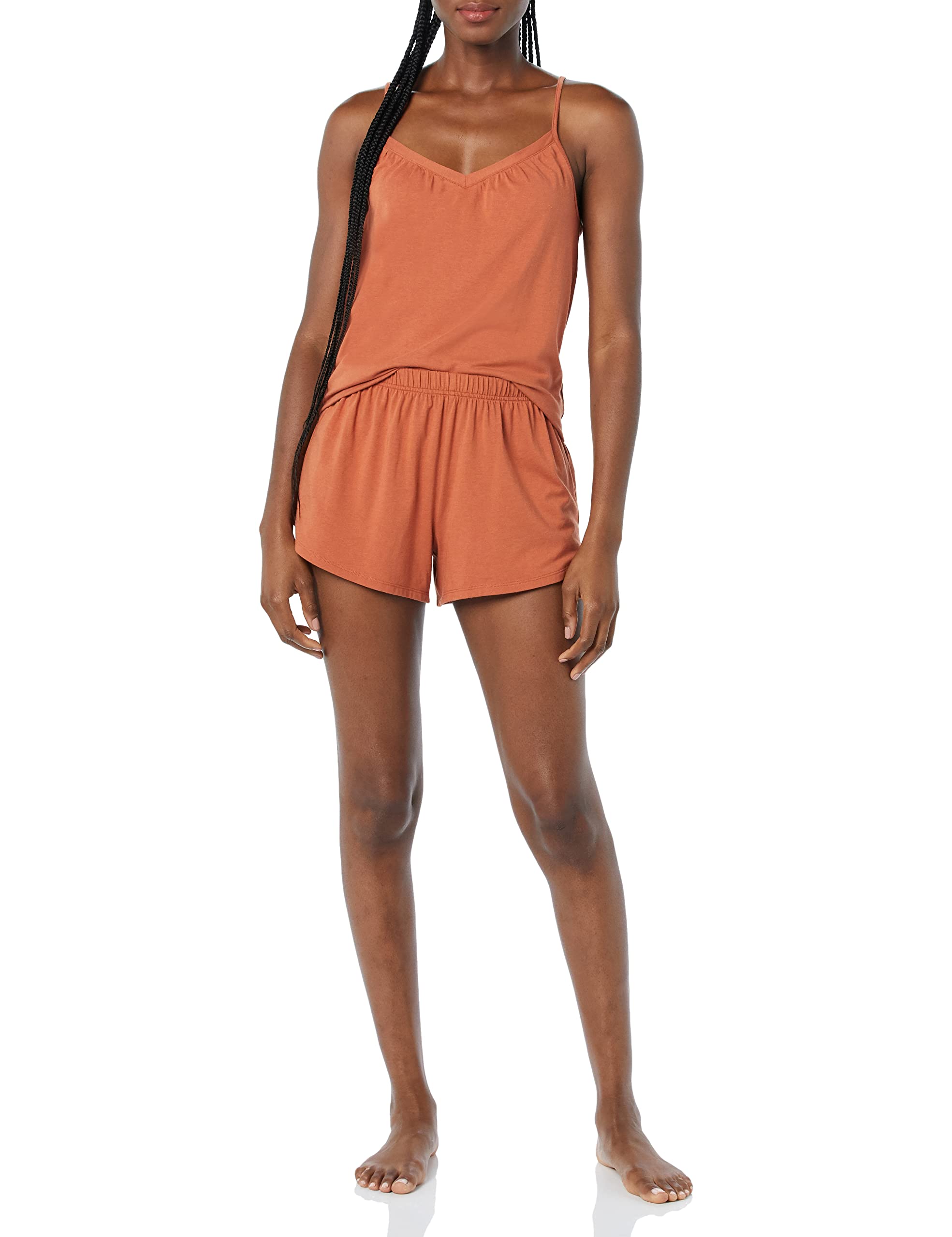 Amazon EssentialsWomen's Knit Jersey Cami-Short Pyjama Set