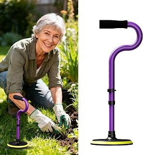 Mobility Aids Tool Device to Help Get up from Floor Standing Aids & Supports Assist Devices for Seniors, Standing Mobility Aid for Elderly Rising Indoors Garden Housework Bedroom Bathroom Matte Purple