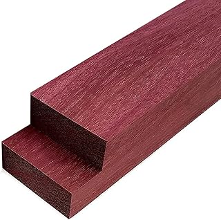 4 Pieces Purpleheart Exotic Hardwood Lumber Boards 3/4" x 2" x 24" | Kiln-Dried Wood for Crafting, Turning & Woodworking Projects by Exotic Wood Zone