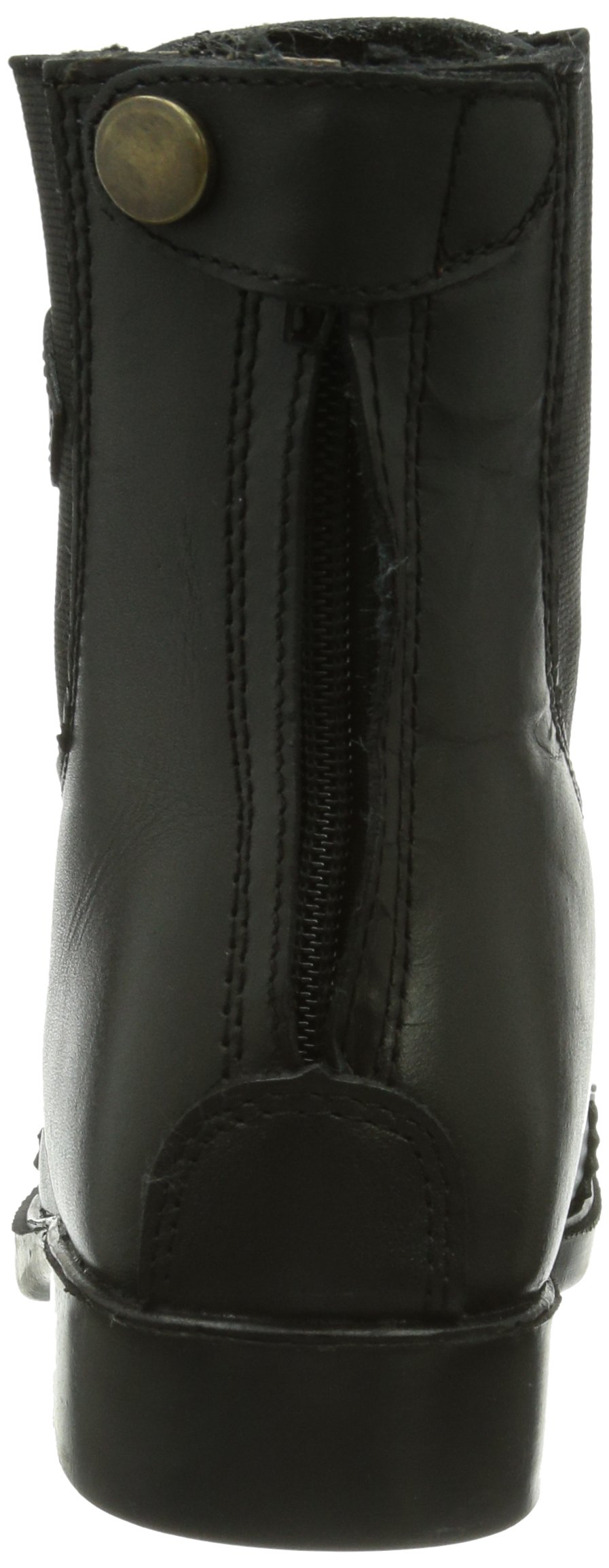 Covalliero Reitstiefelette Monaco für Damen | Größe 37, Schwarz, Schnürstiefel aus Leder mit Schnürung und praktischem Reißverschluss