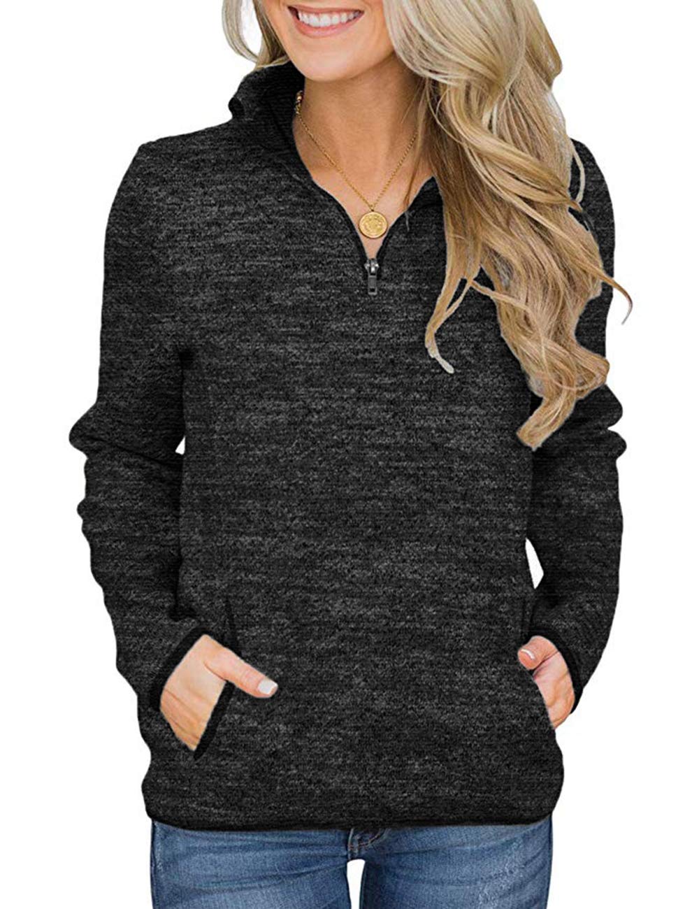 BeadChica Women's Lightweight Hoodie - Long Sleeve Crew Neck Pullover Sweatshirt With Pocket