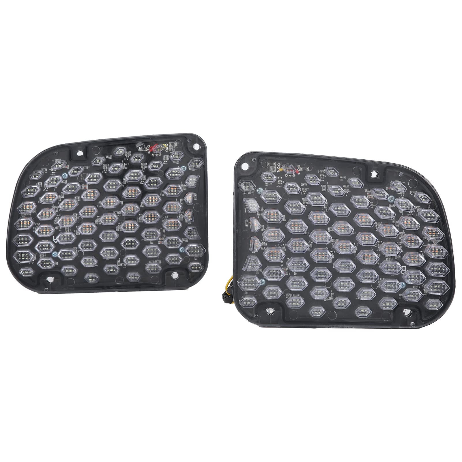 Chrees Marcador de Posición de Luz de Circulación Diurna Señal de LED Luz Indicadora LED Conjunto DRL Azul DRL Señal Amarilla Impermeable ABS 12V para Smart 2015 2018