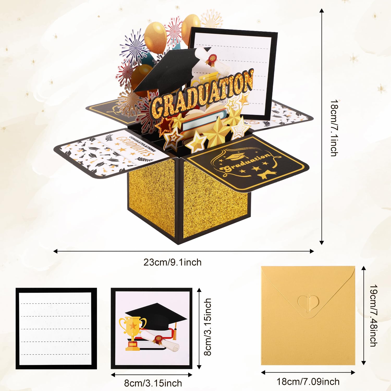 Lyreh Pop Up Graduation Card - Image 2