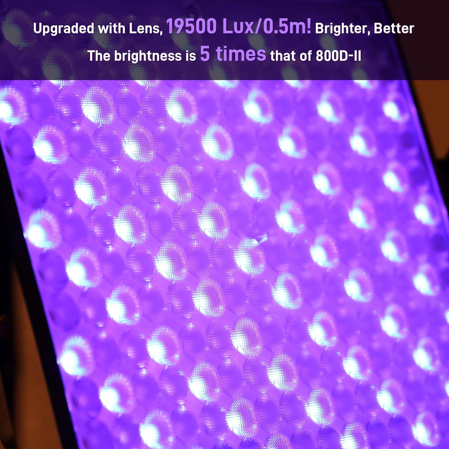 GVM 800D III LED Videoleuchte mit Stativ, RGB, 3200K–5600K Studilicht Fotografie Licht Panel,6X Helligkeit, 19500Lux/0,5m Fotolicht Dauerlicht für Foto Film, 20 Szenen, CRI97+ App-Steuerung (1Pack)