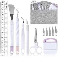 OSDUE Vinyl Tools, 13 Pieces Accessories for Plotter Basic Tools Set Plotter Accessories for Crafts Plotter Tools for Weeding, Silhouette, HTV, Cameos, Letters