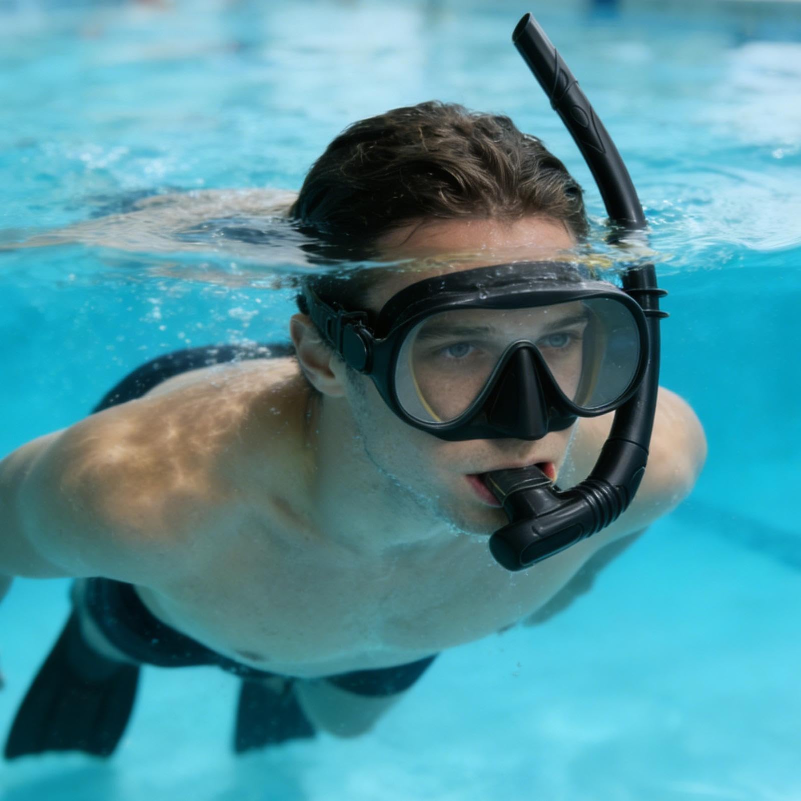 Zestaw do nurkowania dla dorosłych, ochrona przed wyciekiem, panoramiczny widok, maska, z pudełkiem i regulowanym paskiem, składany zestaw do snorkelingu, dla mężczyzn, kobiet, kochanków